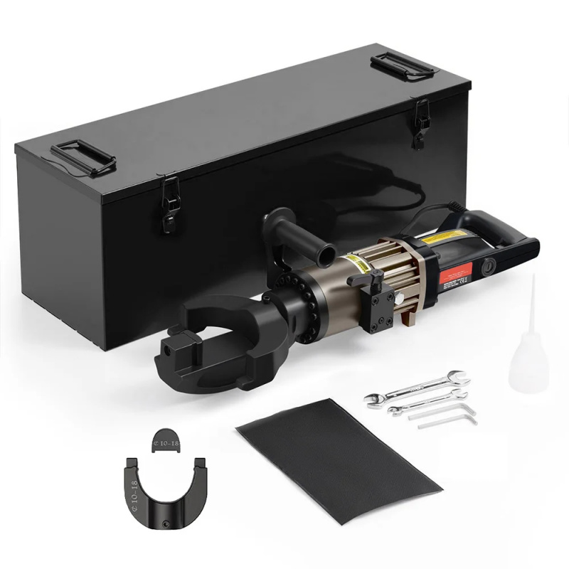 Rebar Bender Electric Portable 25Mm - 効率的な1500W電動油圧エンジン搭載ポータブル鉄筋ベンダー/矯正機 NRB-25-R 25mm 0-130 ハンドヘルド 220V/110V