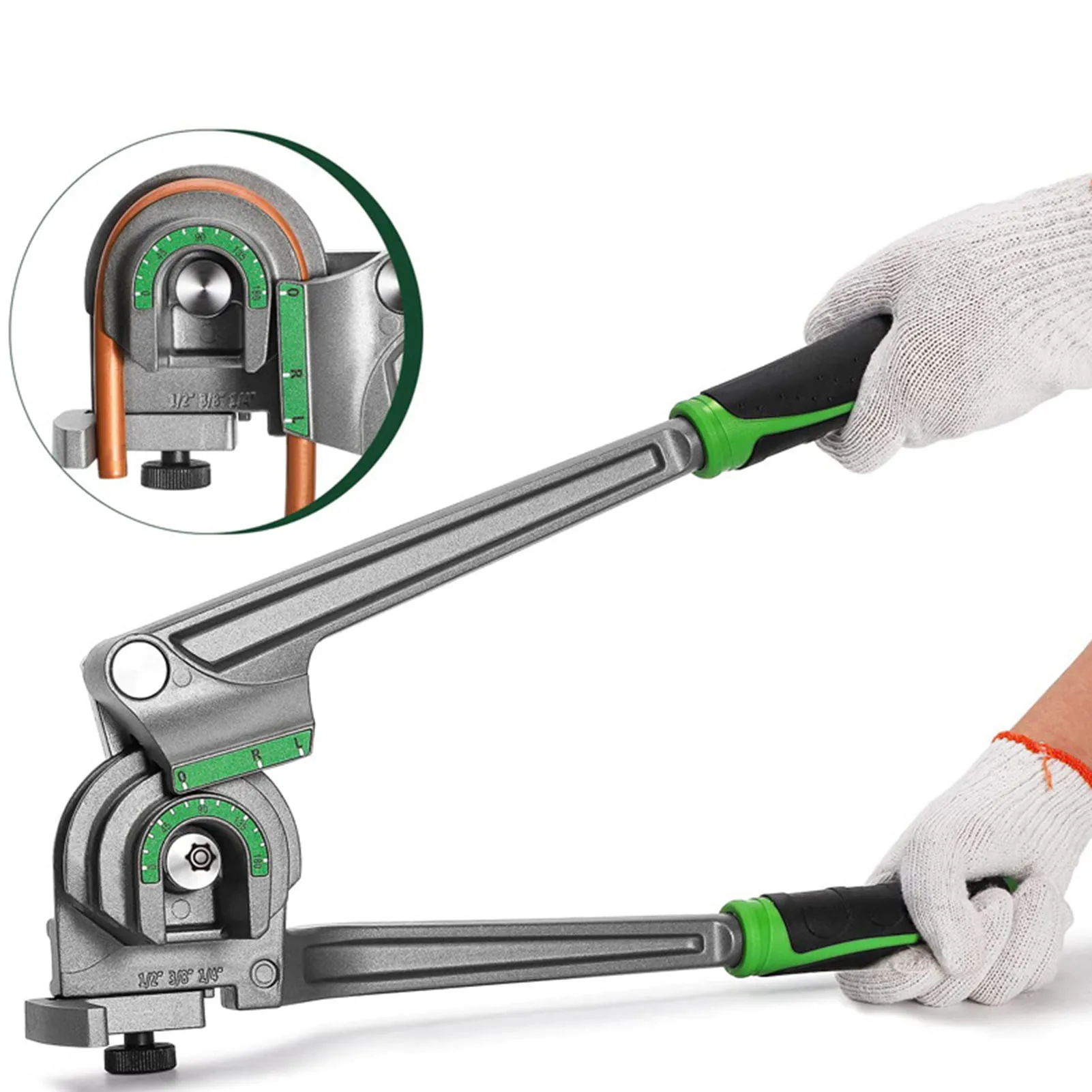 Manual Pipe Tube Bender 3/8 To 1 Inch - 3 in 1 チューブベンダー 180度 1/4