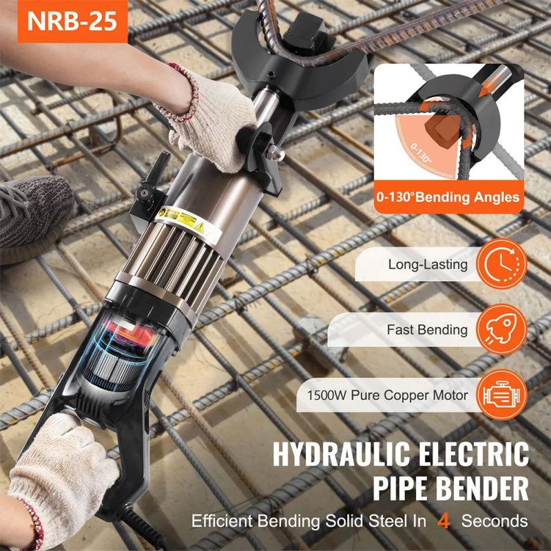 効率的な1500W電動油圧エンジン搭載ポータブル鉄筋ベンダー - Rebar Bender Electric Portable 25Mm のレビューと価格