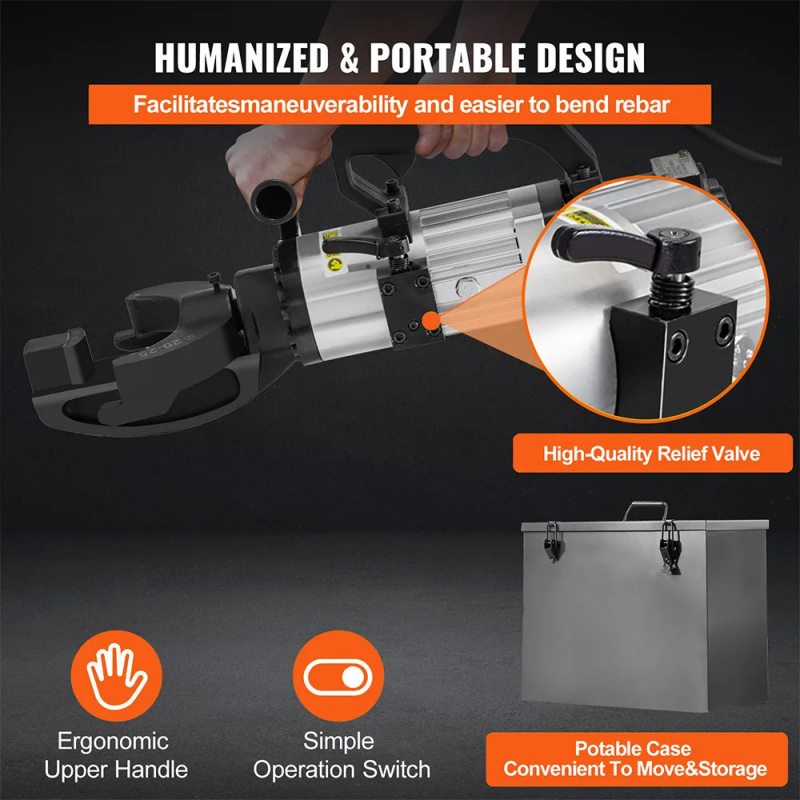 効率的な1500W電動油圧エンジン搭載ポータブル鉄筋ベンダー - Rebar Bender Electric Portable 25Mm のレビューと価格