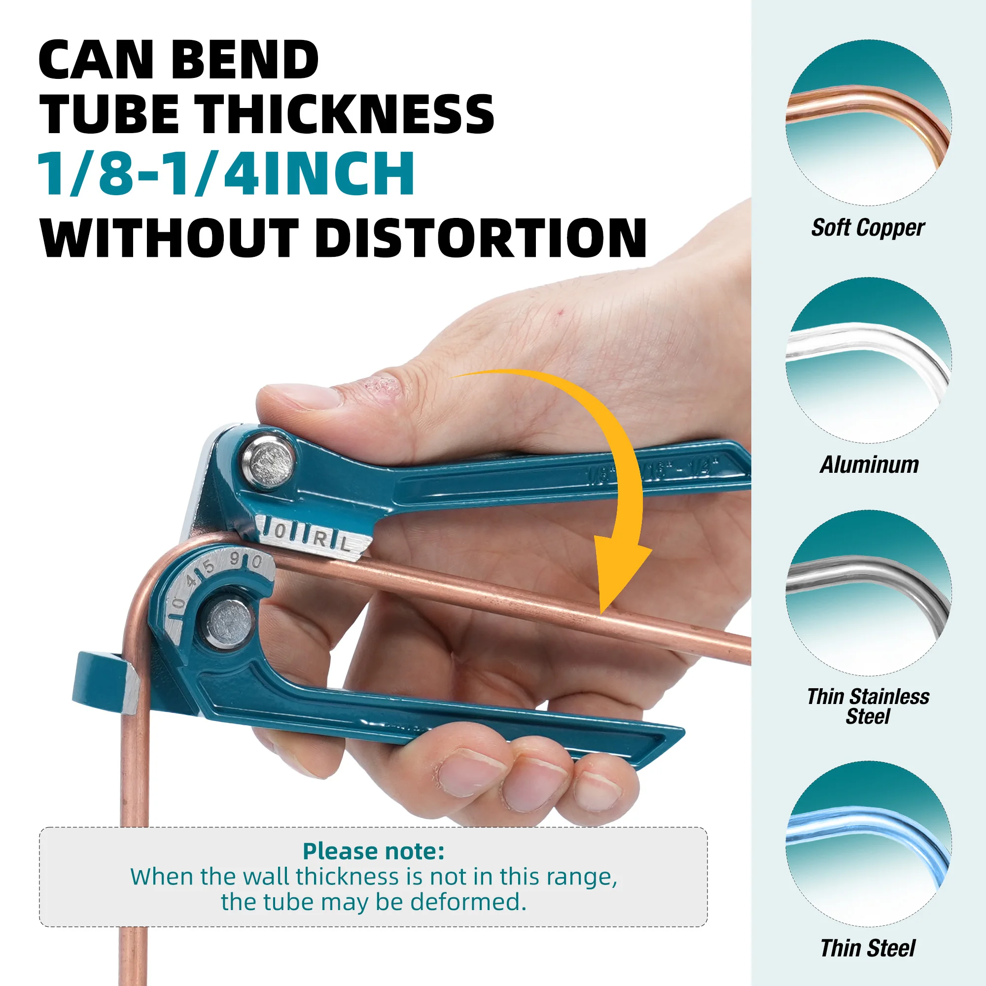 LIBRATON 銅管ベンダー、チューブベンダー 90 °  - Manual Pipe Tube Bender 3/8 To 1 Inch のレビューと価格