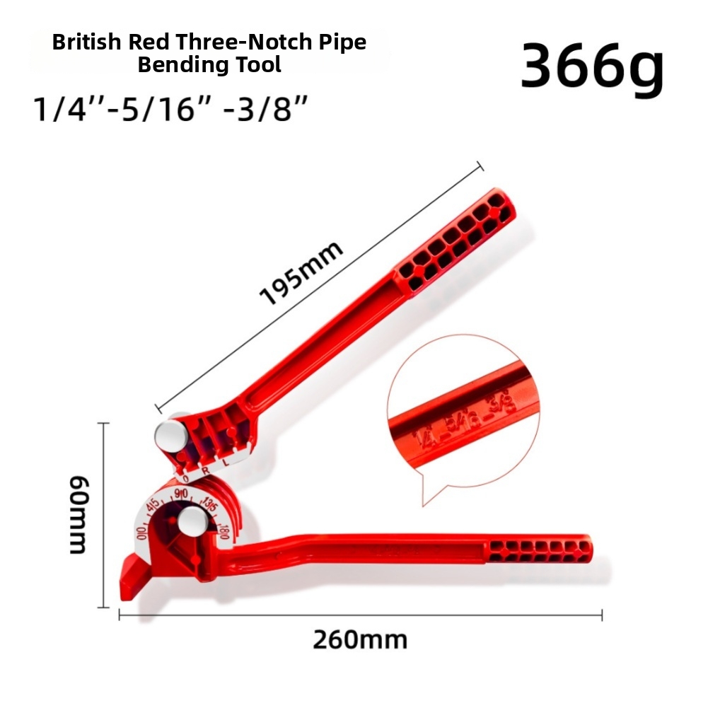 26×19.5×6cm 3-in-1手動チューブベンダー 1 - Manual Pipe Tube Bender 3/8 To 1 Inch のレビューと価格