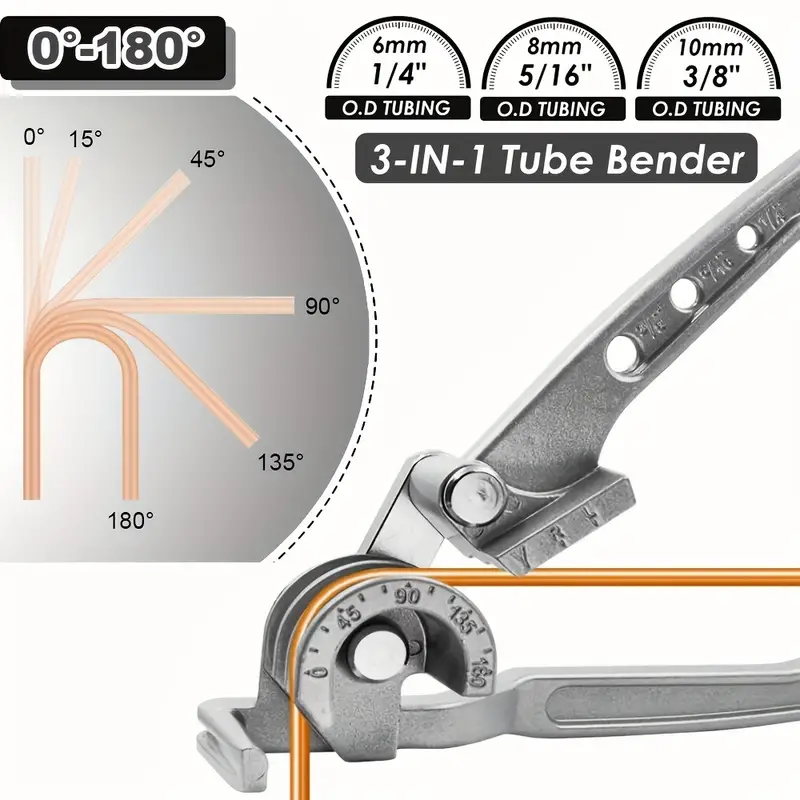チューブベンダー 3 in 1 手動チューブ曲げ工具 1/4 - Manual Pipe Tube Bender 3/8 To 1 Inch のレビューと価格